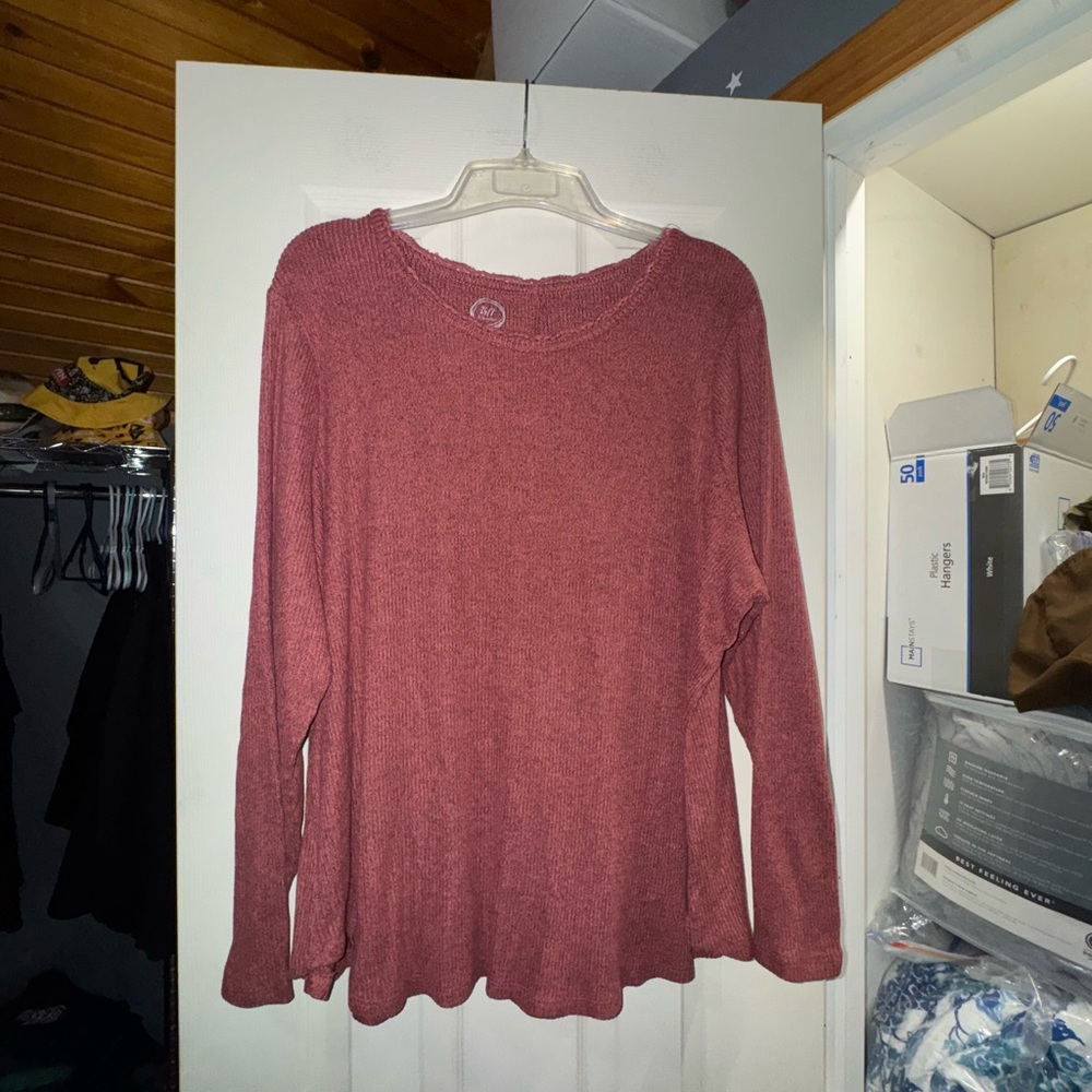 Maurices Women's Dusty Rose Knit Blouse